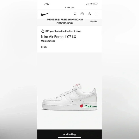 Nike Air Force 1 '07 LX CU6312-100 ‘Have a Nike Day’ Mens  size 8 - Picture 1 of 13